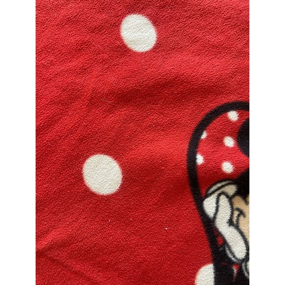 Disney Minnie Mouse Blanket  58 in x 66 in, Red Disney Fleece Bedroom - Picture 5 of 13